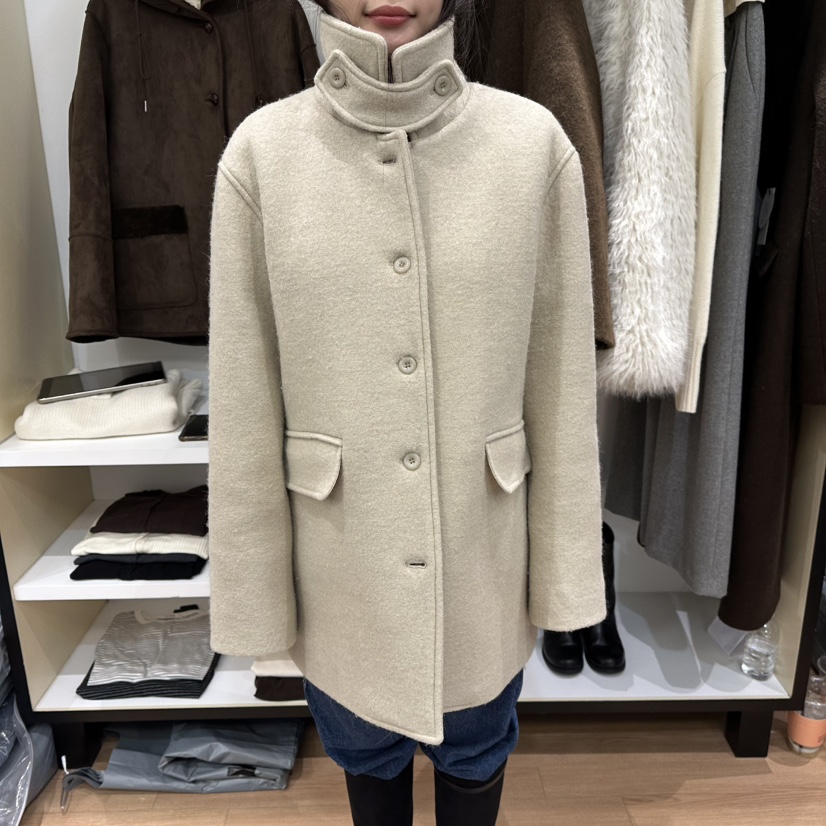 MUYBIEN東大門㊣直郵女士新品人氣25秋冬熱賣推薦中長款大衣MUYBIEN中長款大衣圖色1