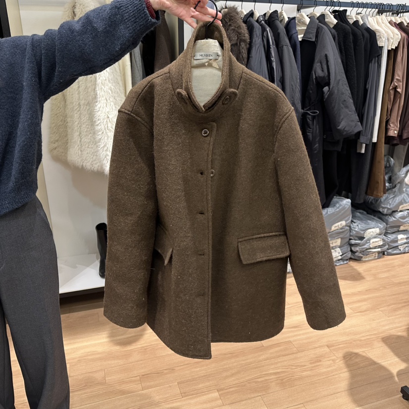 MUYBIEN東大門㊣直郵女士新品人氣25秋冬熱賣推薦中長款大衣MUYBIEN中長款大衣圖色2