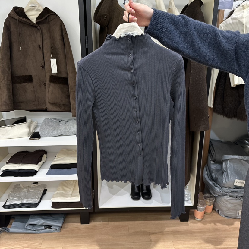 MUYBIEN東大門㊣實拍女裝新品時尚人氣熱賣25秋冬真品針織衫MUYBIEN針織衫圖色2