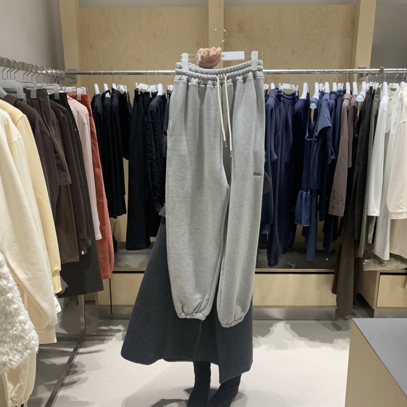 DEUO東大門㊣直郵女裝新款推薦25秋冬熱賣真品職業休閑褲抓絨DEUO休閑褲圖色2