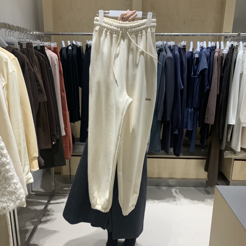 DEUO東大門㊣直郵女裝新款推薦25秋冬熱賣真品職業休閑褲抓絨DEUO休閑褲圖色3