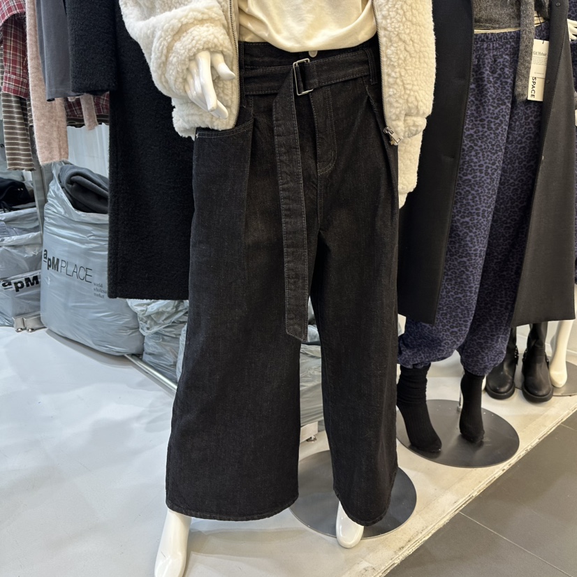 VISUAL SPACE東大門㊣直郵女士新款推薦真品休閑休閑褲腰帶VISUAL SPACE休閑褲