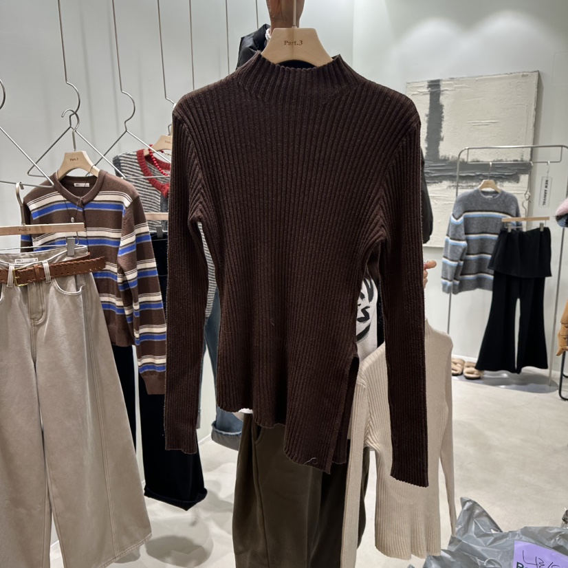 PART3東大門㊣實拍女士新品熱賣休閑真品25秋冬職業推薦針織衫Part.3針織衫圖色3棕色