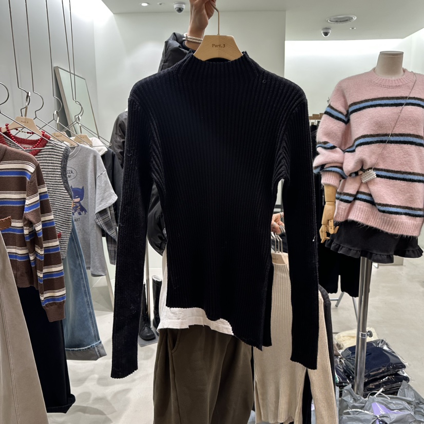 PART3東大門㊣實拍女士新品熱賣休閑真品25秋冬職業推薦針織衫Part.3針織衫圖色4黑色