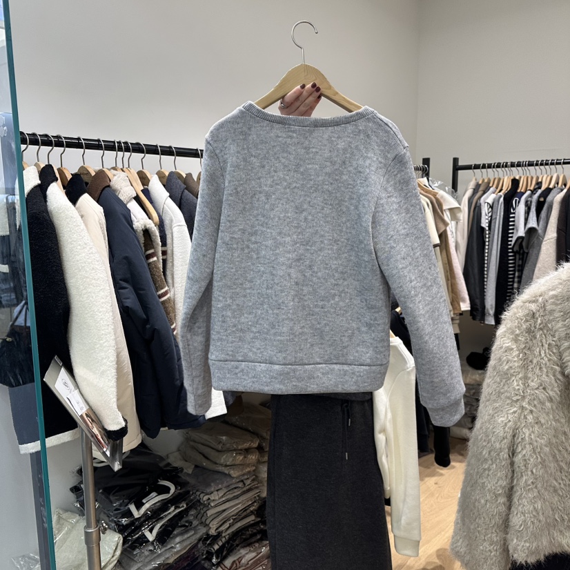 M.G.N東大門㊣實拍女士新款熱賣休閑25秋冬時尚長袖T恤羊毛MAGNET長袖T恤