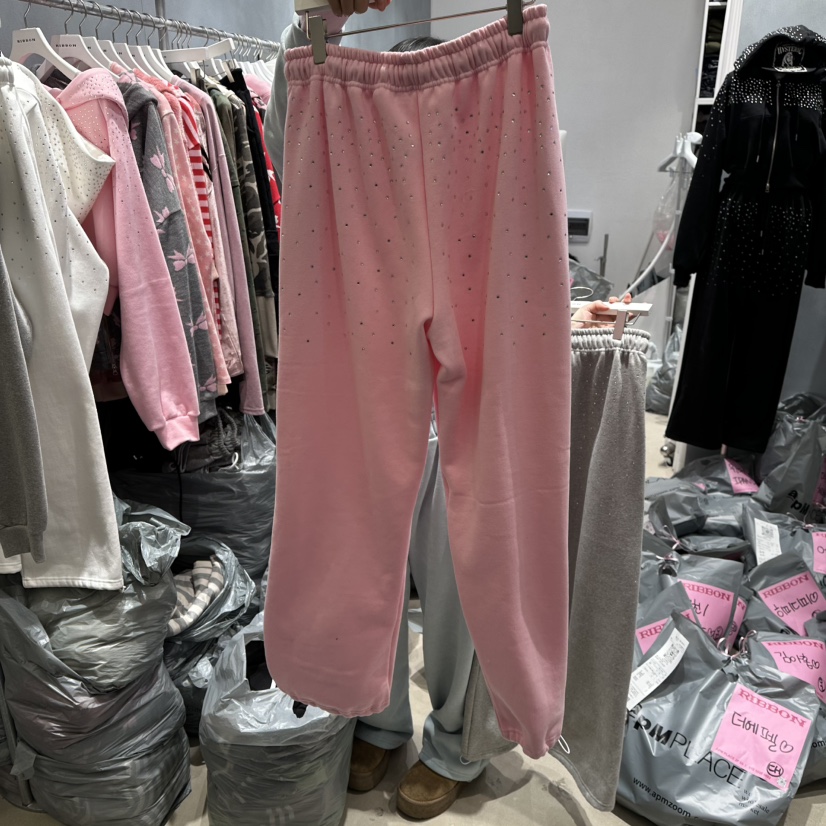 RIBBON東大門㊣直郵女裝新品真品休閑時尚推薦職業休閑褲加絨RIBBON休閑褲