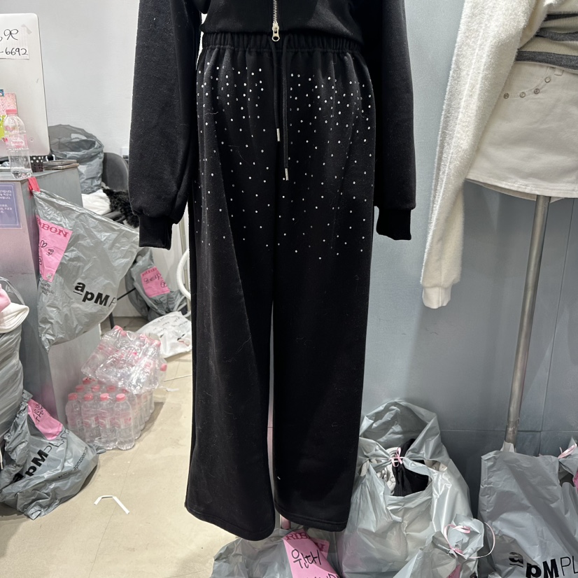 RIBBON東大門㊣直郵女裝新品真品休閑時尚推薦職業休閑褲加絨RIBBON休閑褲圖色4