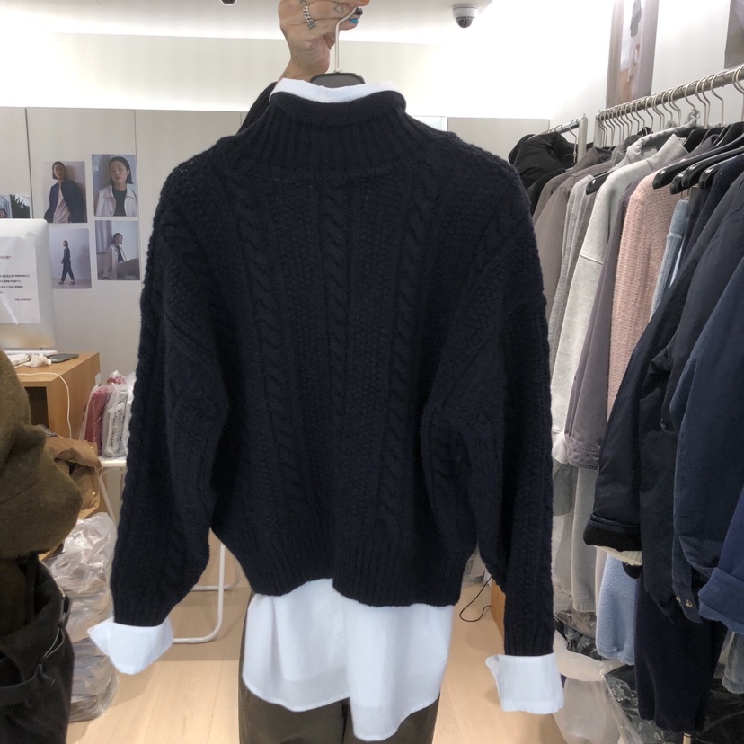 THE STARDUST東大門㊣實拍女裝新品推薦休閑毛衣不含內搭高領THE STARDUST毛衣