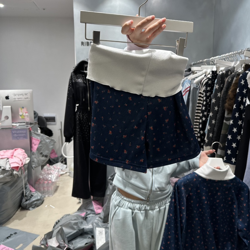 RIBBON東大門㊣代購女士新品休閑真品職業時尚人氣25秋冬短褲RIBBON短褲