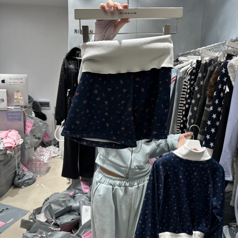 RIBBON東大門㊣代購女士新品休閑真品職業時尚人氣25秋冬短褲RIBBON短褲圖色2