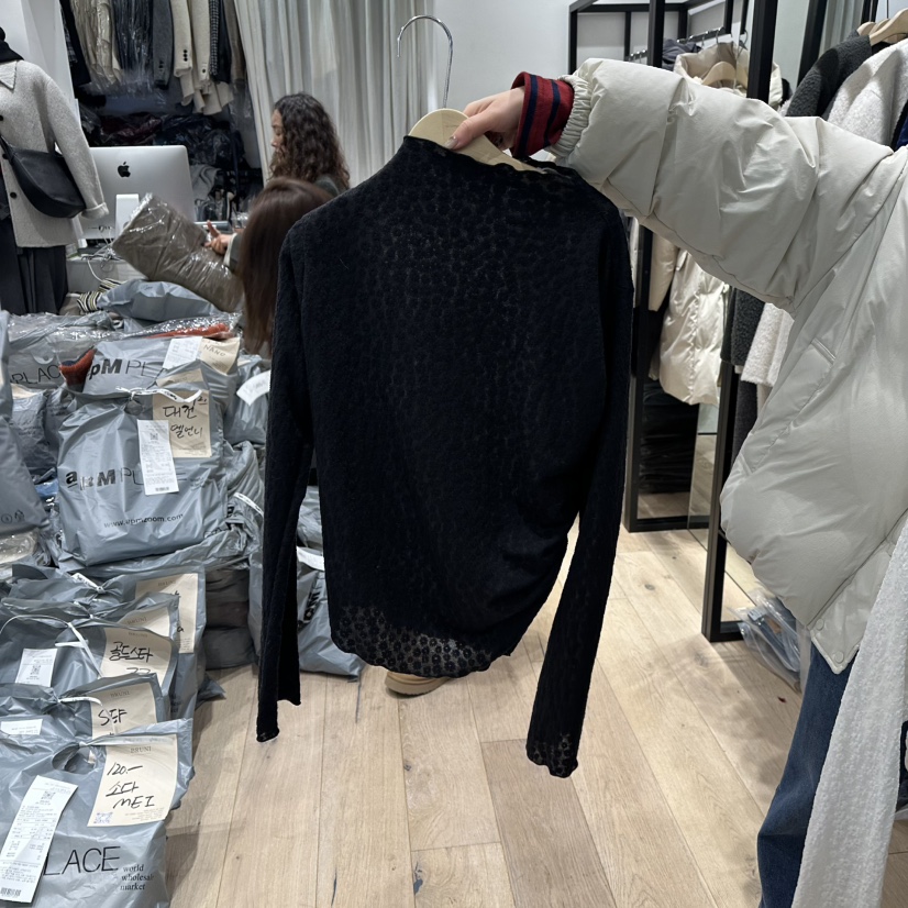 BRUNI/RICOTTA韓國代購㊣女裝新款職業25秋冬人氣休閑長袖T恤BRUNI/RICOTTA長袖T恤圖色2