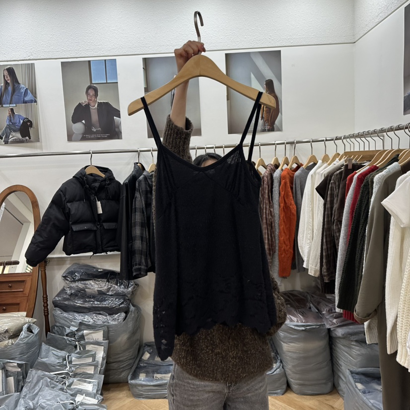 NOWHERE東大門㊣直郵女裝新品推薦熱賣時尚休閑人氣吊帶背心NOWHERE吊帶/背心圖色2