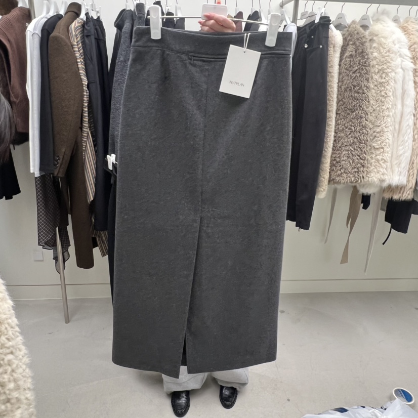 NUTPLAN東大門㊣代購女裝新品真品25秋冬休閑半身裙中短裙腰帶NUTPLAN半身裙/中短裙