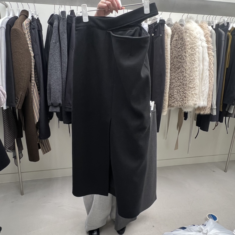 NUTPLAN東大門㊣代購女裝新品真品25秋冬休閑半身裙中短裙腰帶NUTPLAN半身裙/中短裙