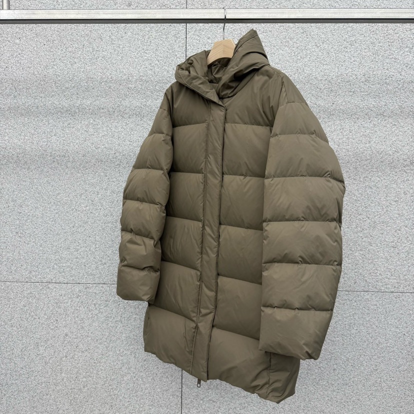 AT THE BAGEL東大門㊣實拍女裝新品休閑時尚人氣長款羽絨服AT THE BAGEL長款羽絨服圖色1米色