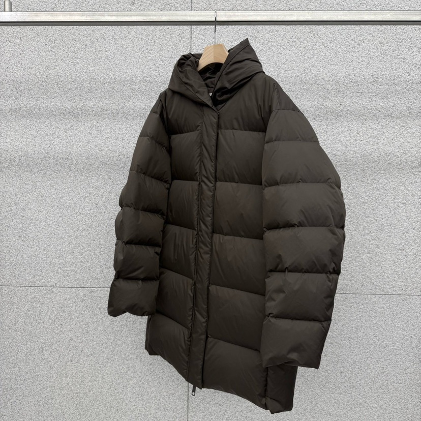 AT THE BAGEL東大門㊣實拍女裝新品休閑時尚人氣長款羽絨服AT THE BAGEL長款羽絨服圖色3棕色