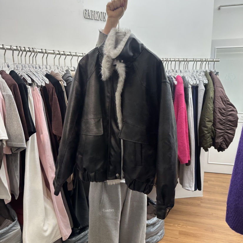 GABIZON東大門㊣直郵女裝新款熱賣25秋冬休閑時尚職業人氣夾克GABIZON夾克圖色2