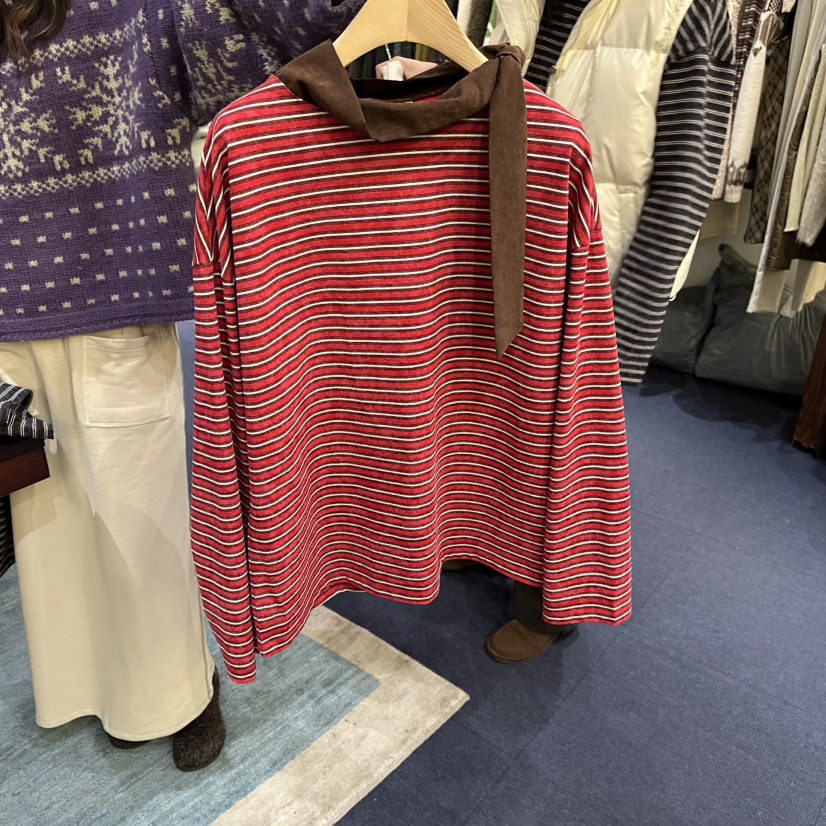 FURE東大門㊣直郵女士新品時尚休閑職業熱賣真品針織衫圍巾FURE針織衫圖色2