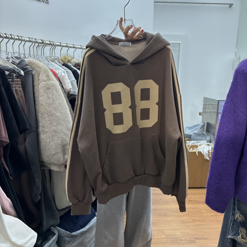 GABIZON東大門㊣實拍女裝新品休閑人氣推薦熱賣衛衣兜帽加絨GABIZON衛衣圖色1