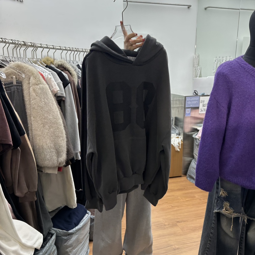 GABIZON東大門㊣實拍女裝新品休閑人氣推薦熱賣衛衣兜帽加絨GABIZON衛衣圖色2