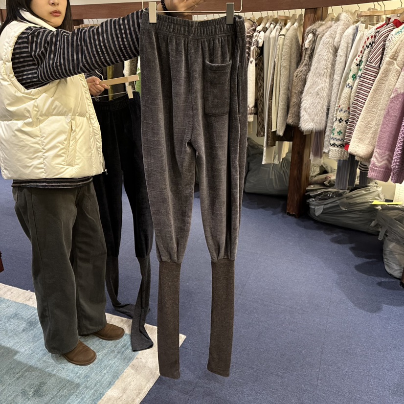 FURE東大門㊣實拍女士新品休閑真品時尚人氣職業休閑褲保暖FURE休閑褲