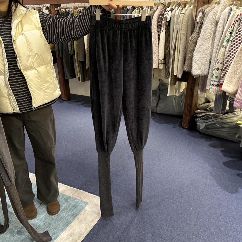 FURE東大門㊣實拍女士新品休閑真品時尚人氣職業休閑褲保暖FURE休閑褲圖色1