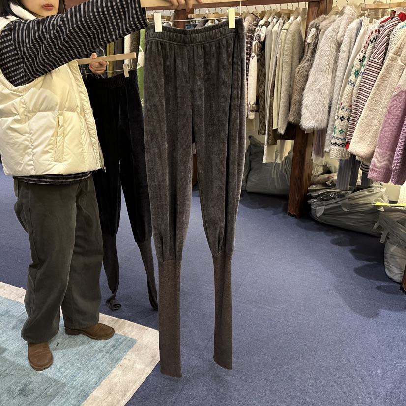 FURE東大門㊣實拍女士新品休閑真品時尚人氣職業休閑褲保暖FURE休閑褲圖色2