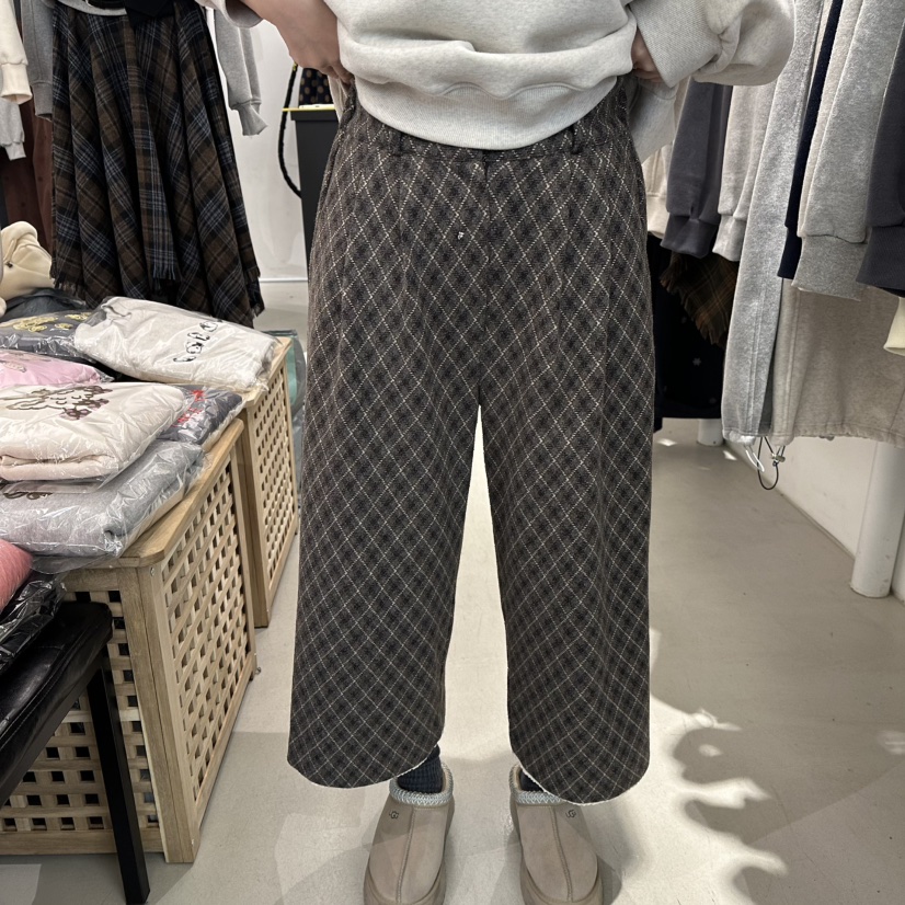 A.CES韓國代購㊣女士新品25秋冬推薦時尚休閑熱賣真品休閑褲A.CES休閑褲圖色1