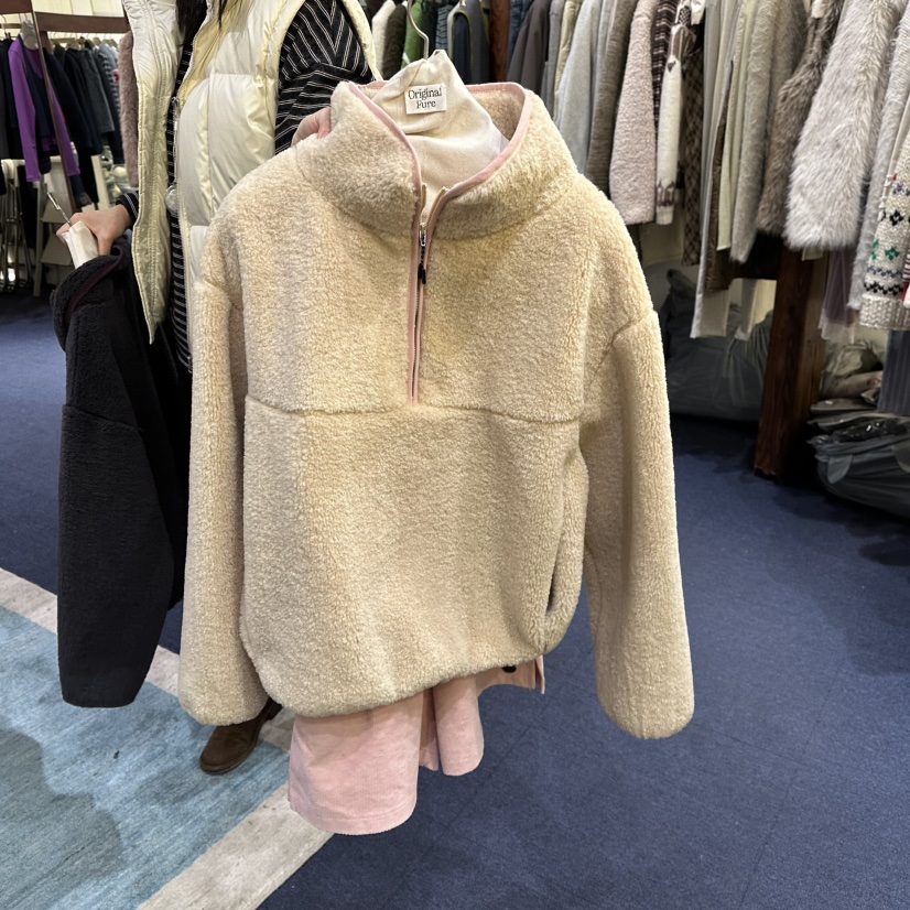 FURE東大門㊣實拍女裝新款人氣推薦真品25秋冬熱賣衛衣拉鏈FURE衛衣圖色1