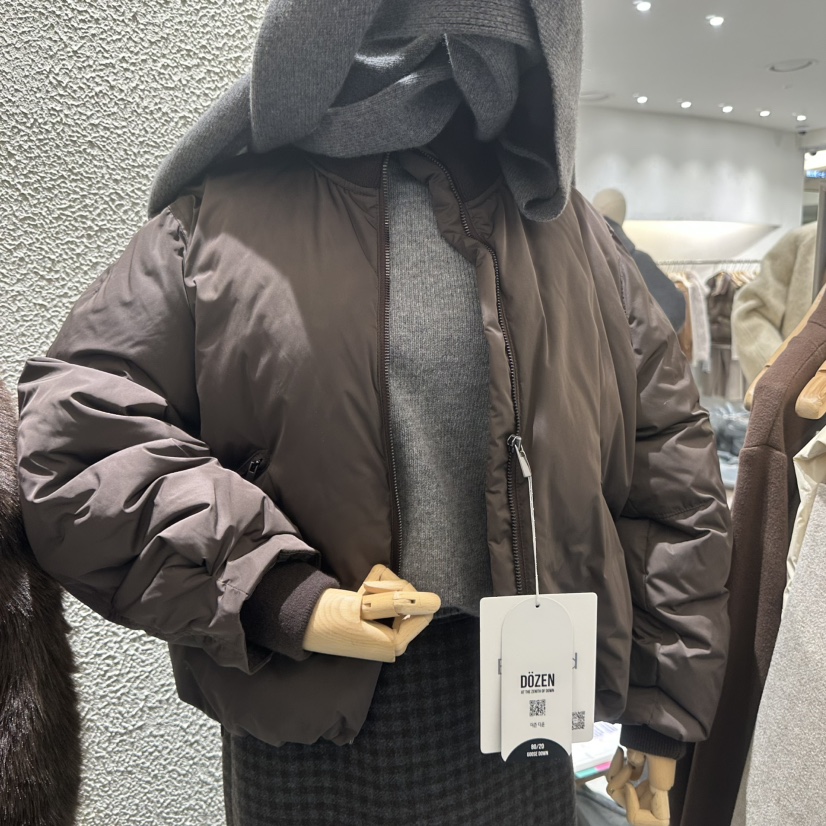 BLUEI-D韓國代購㊣女裝新款人氣時尚休閑25秋冬短款羽絨服Blue i-d短款羽絨服圖色2