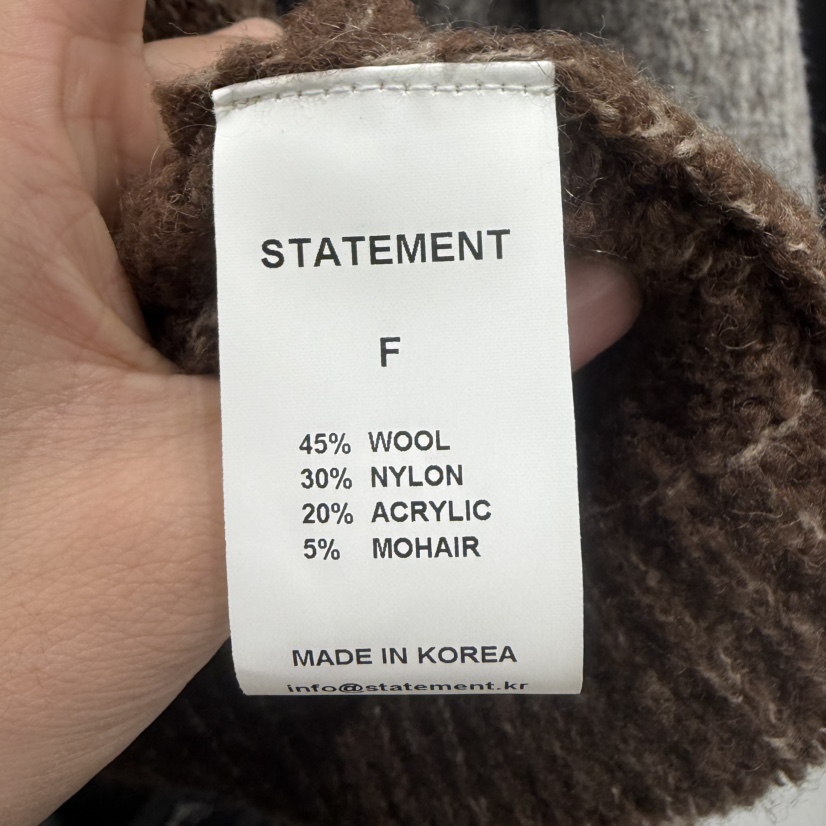 STATEMENT韓國直郵㊣女士新品真品推薦職業時尚休閑人氣針織衫STATEMENT針織衫