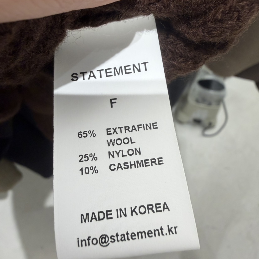 STATEMENT韓國直郵㊣女裝新品時尚休閑真品推薦人氣針織衫拉鏈STATEMENT針織衫