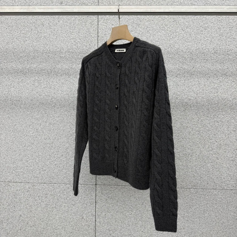 AT THE BAGEL東大門㊣代購女士新品時尚熱賣真品25秋冬針織衫AT THE BAGEL針織衫圖色4灰色