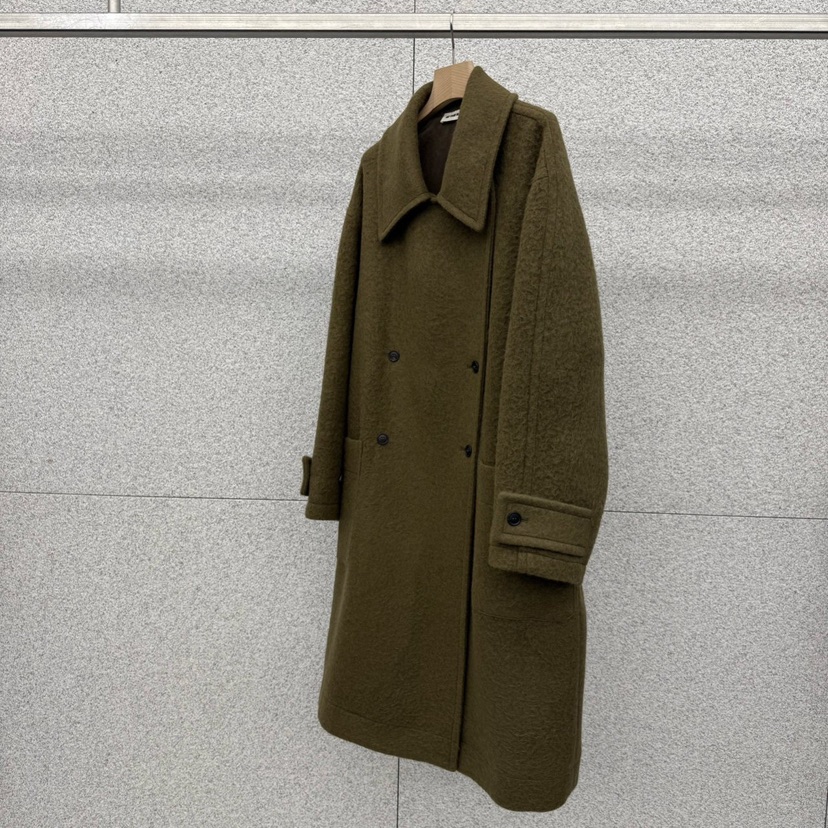 AT THE BAGEL韓國直郵㊣女士新款25秋冬休閑職業中長款大衣AT THE BAGEL中長款大衣