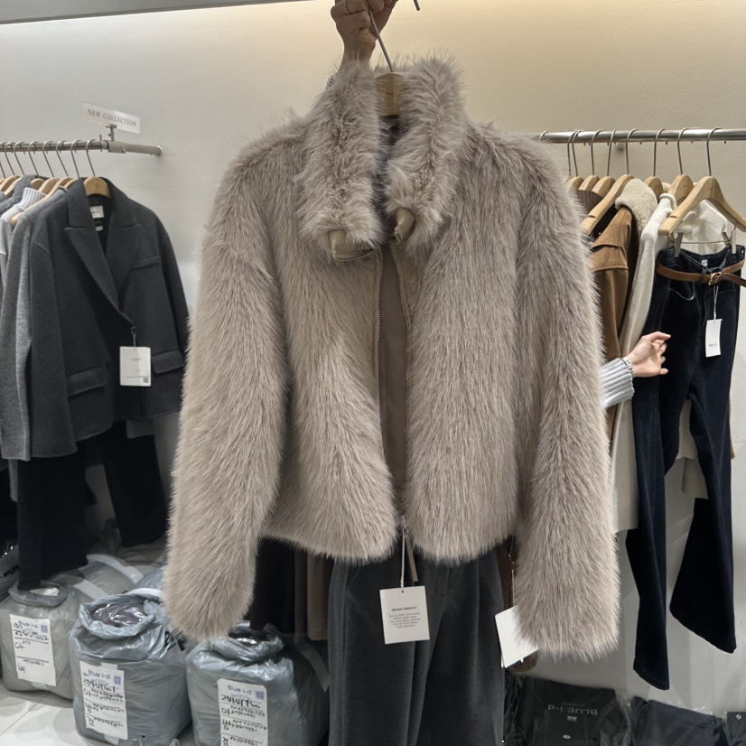 BLUEI-D東大門㊣直郵女裝新款時尚職業休閑推薦熱賣25秋冬夾克Blue i-d夾克圖色1米色