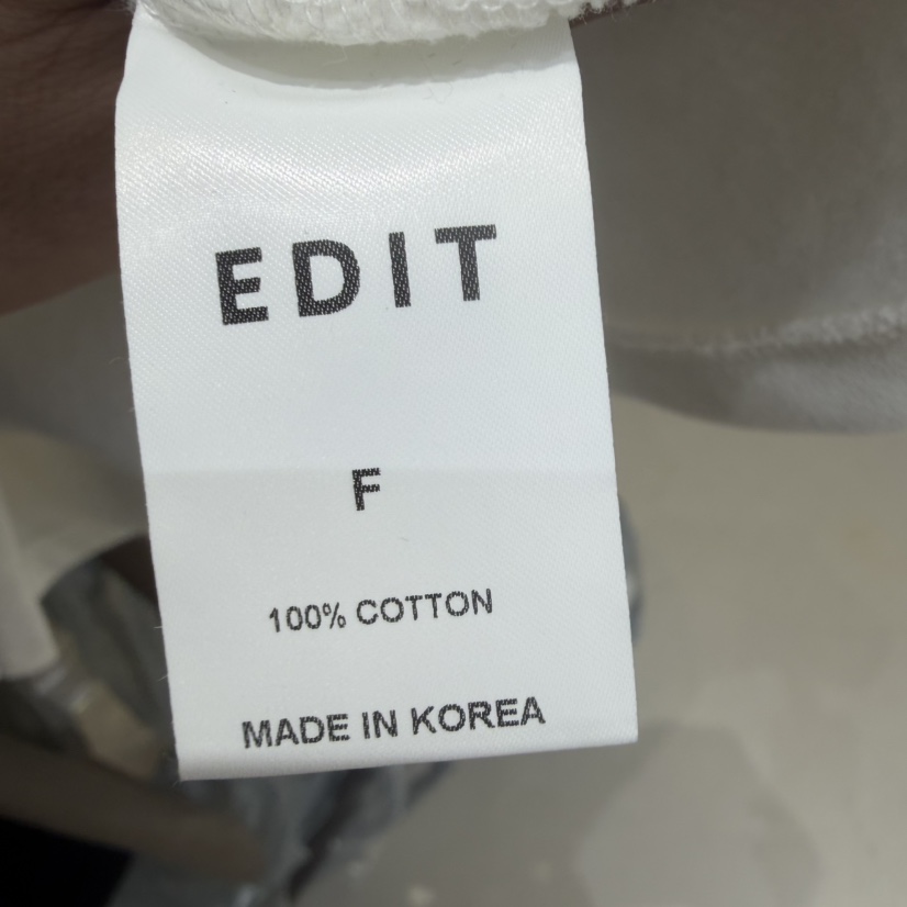 EDIT韓國代購㊣女裝新款推薦熱賣人氣職業真品25秋冬長袖T恤EDIT長袖T恤