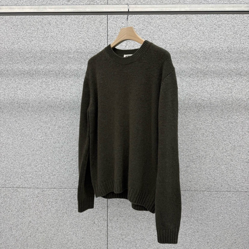 AT THE BAGEL東大門㊣代購女士新品人氣職業時尚推薦針織衫AT THE BAGEL針織衫圖色4墨綠