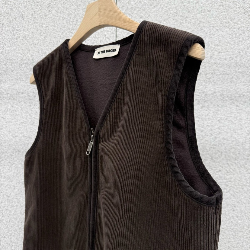 AT THE BAGEL韓國代購㊣女士新款休閑熱賣時尚職業25秋冬馬甲AT THE BAGEL馬甲