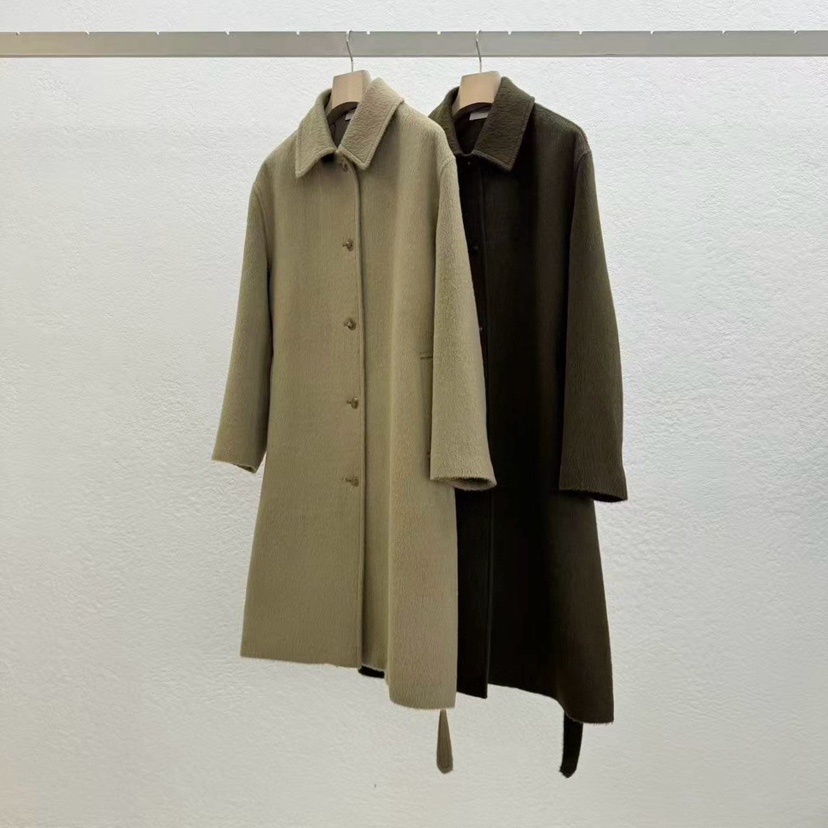 STATEMENT東大門㊣直郵女裝新款休閑人氣25秋冬中長款大衣含腰帶STATEMENT中長款大衣