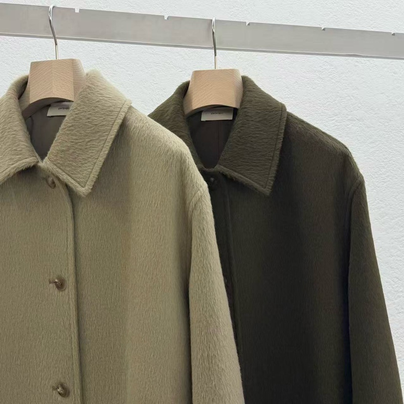 STATEMENT東大門㊣直郵女裝新款休閑人氣25秋冬中長款大衣含腰帶STATEMENT中長款大衣