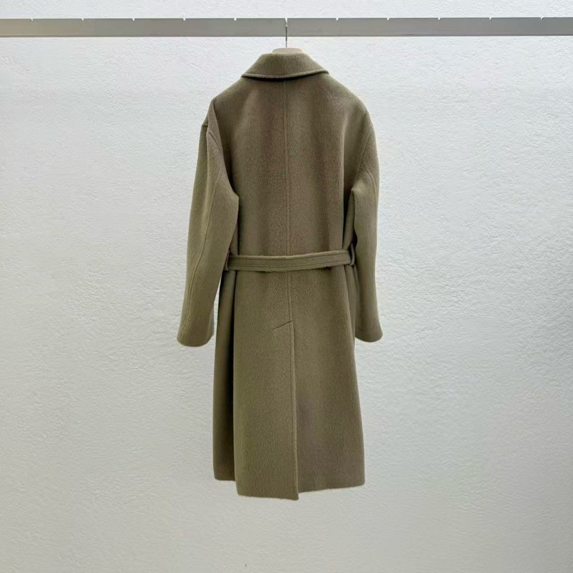 STATEMENT東大門㊣直郵女裝新款休閑人氣25秋冬中長款大衣含腰帶STATEMENT中長款大衣