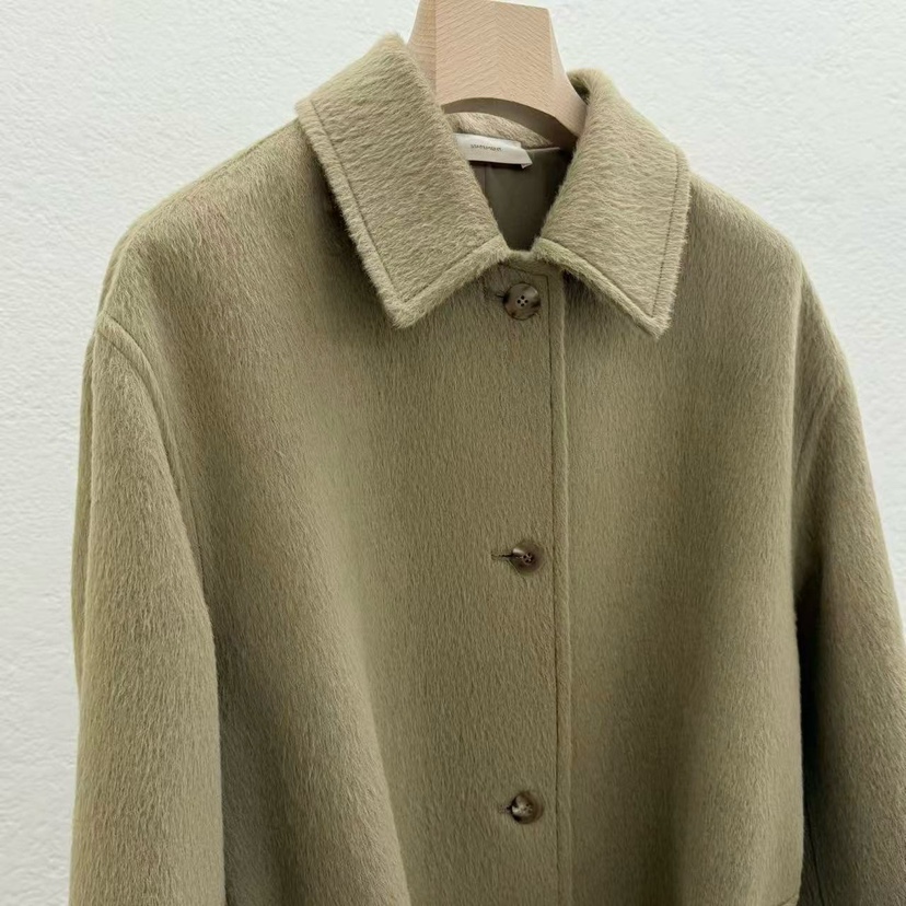 STATEMENT東大門㊣直郵女裝新款休閑人氣25秋冬中長款大衣含腰帶STATEMENT中長款大衣