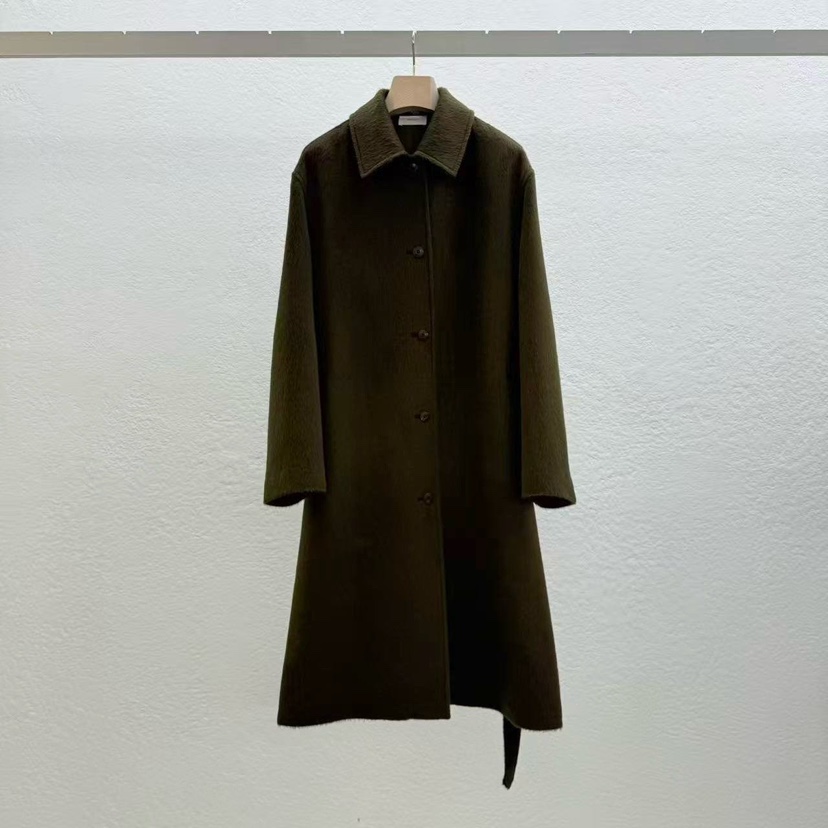 STATEMENT東大門㊣直郵女裝新款休閑人氣25秋冬中長款大衣含腰帶STATEMENT中長款大衣圖色2