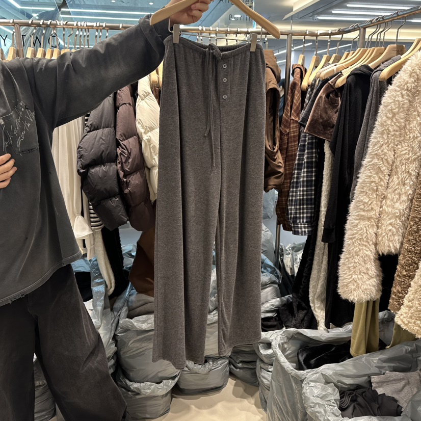 HONG.U韓國代購㊣女裝新品熱賣真品時尚推薦25秋冬人氣休閑褲HONG.U休閑褲圖色2