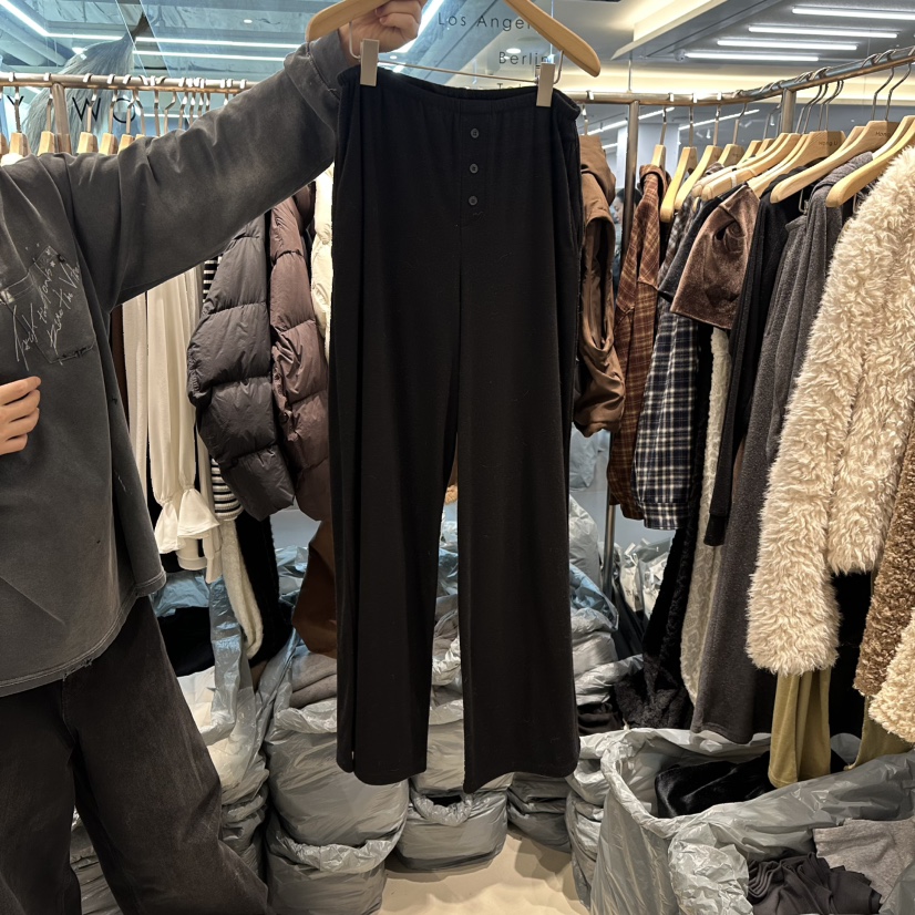 HONG.U韓國代購㊣女裝新品熱賣真品時尚推薦25秋冬人氣休閑褲HONG.U休閑褲圖色3