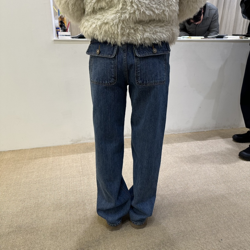 VEGETABLE東大門㊣代購女裝新款人氣熱賣25秋冬職業真品牛仔褲VEGETABLE牛仔褲