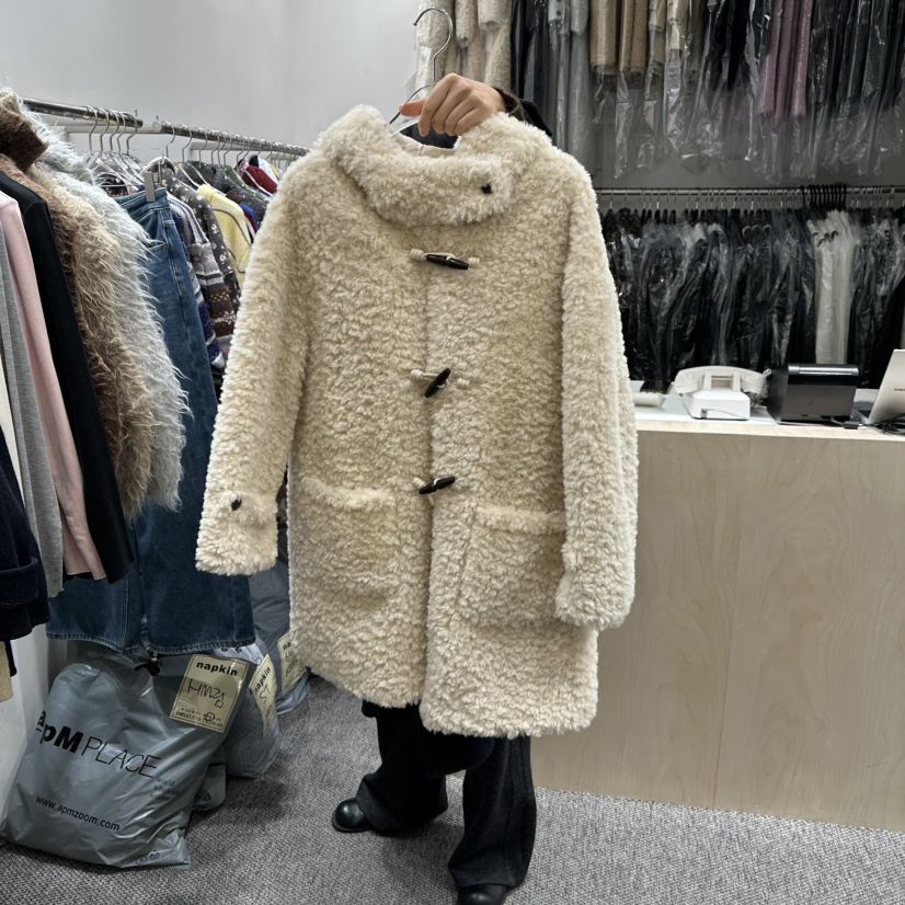 ANNA VERRY-P東大門㊣實拍女士新款推薦人氣中長款大衣羊毛ANNA VERRY-P中長款大衣圖色1