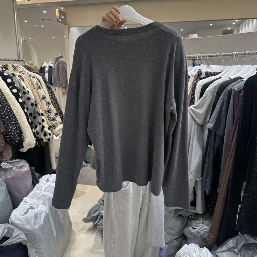 BENE東大門㊣直郵女士新款真品推薦職業25秋冬人氣熱賣長袖T恤BENE長袖T恤