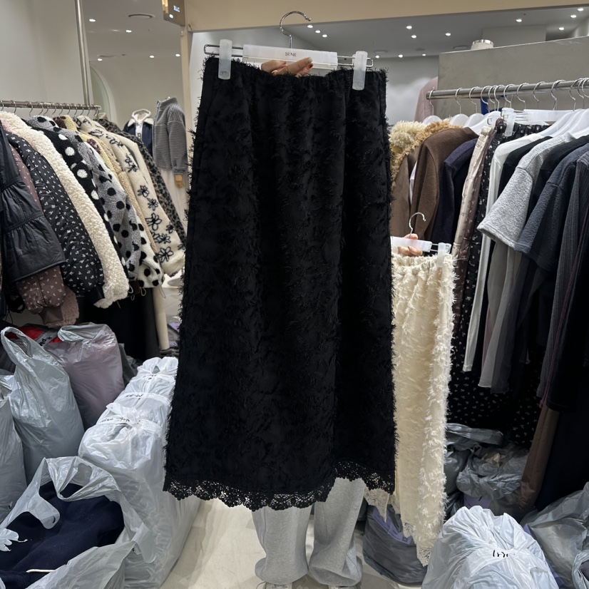 BENE東大門㊣代購女裝新款真品推薦人氣休閑25秋冬時尚長裙BENE長裙圖色2