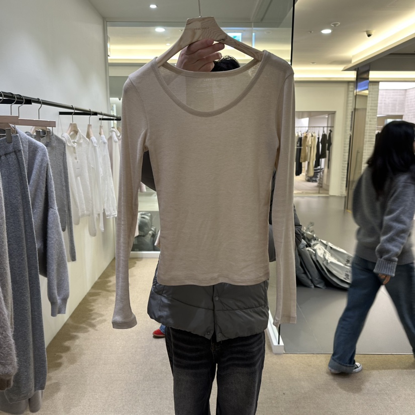 VEGETABLE東大門㊣實拍女士新款真品熱賣休閑人氣25秋冬長袖T恤VEGETABLE長袖T恤圖色3